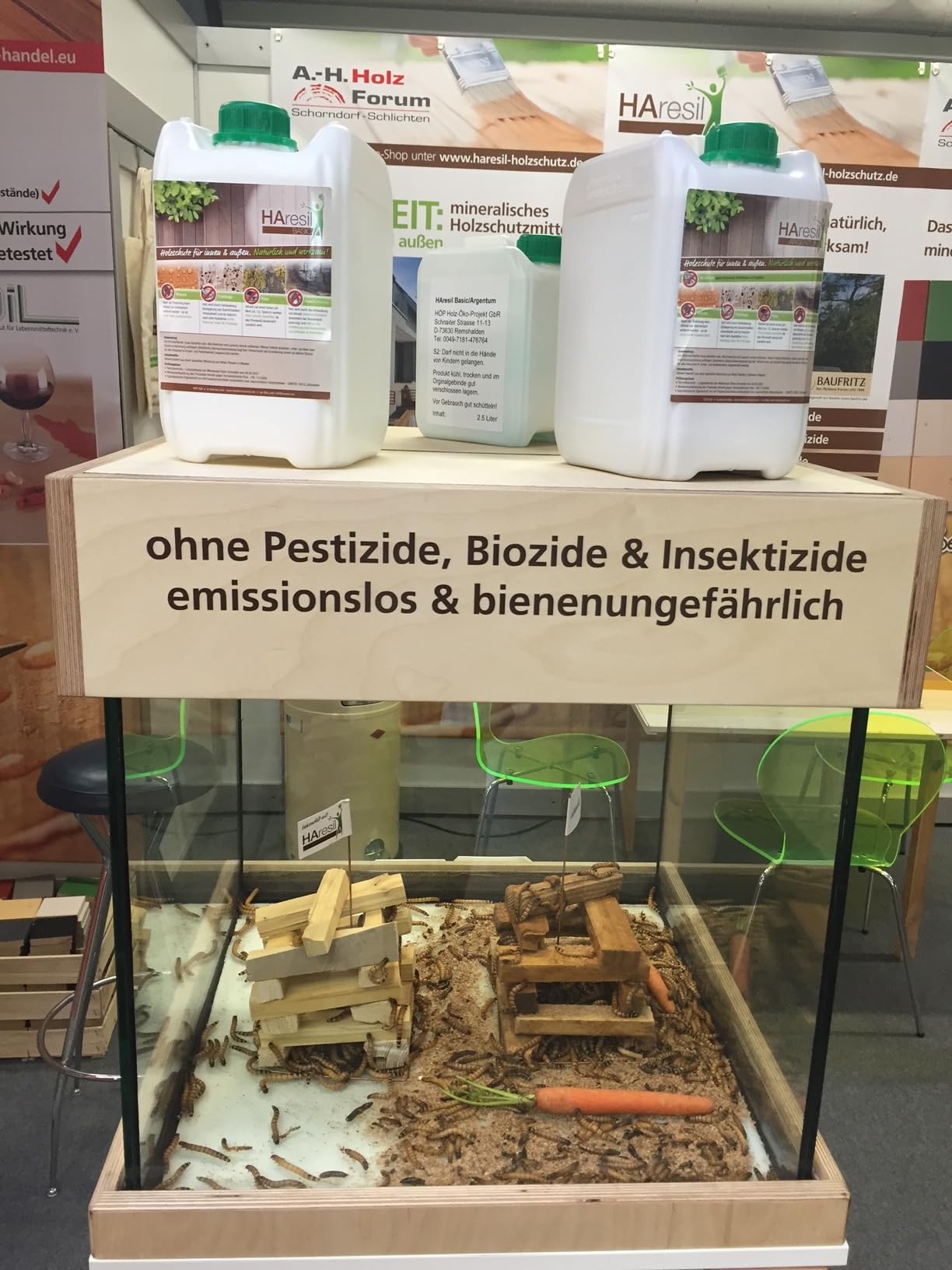 Biologischer Holzschutz HAresil Basic 20l Holzschutzlasur zum Vorbeugen und Bekämpfen von Pilze, Holzwurm, Holzschädlinge, Holzschutz für Innen und Außen