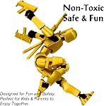 Gatling Gun Titan 13 Action Figure Set【Assembled】, Robot T Action Figure 3D Printed Dummy 13 Action Fidget Toys Figure Articulated, Lucky 13 for Collectors Desktop Decorations (Purple Blue)
