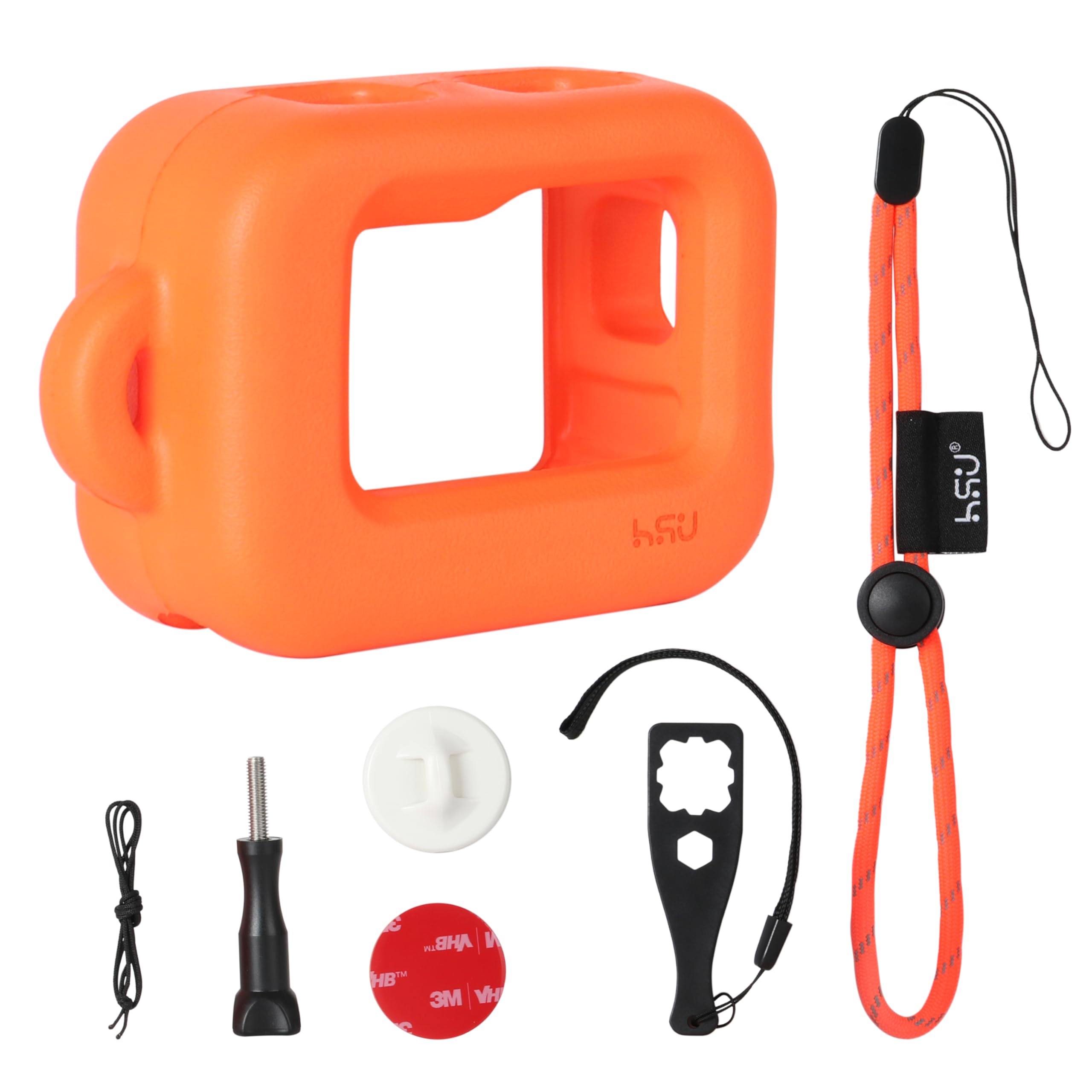 HSU Funda Flotante para Insta360 Ace, Accesorio Carcasa Flotante para Insta360 Ace Pro, para Deportes Acuáticos Surf Natación Buceo (Naranja)