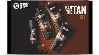 Beardo Ban the Tan Kit Grooming kit for men Detan Facewash Detan Bodywash Detan Face Scrub Whisky smoke perfume body spray for men Rakhi Gift Hamper for Brother Gift for husband Gift for boyfriend Gift for Brother