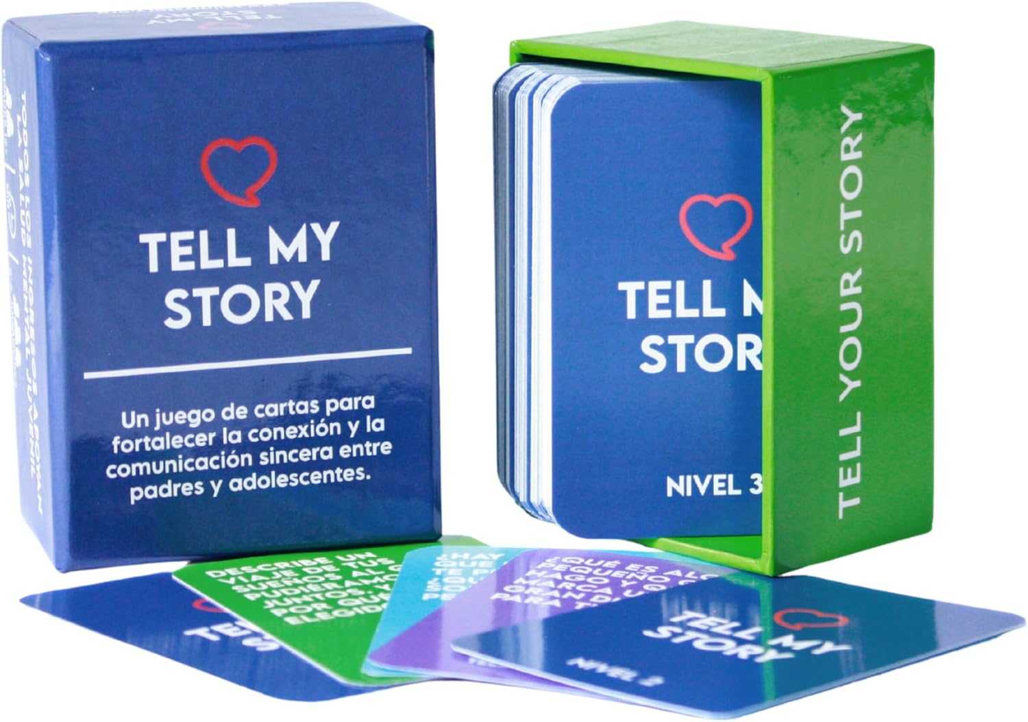 Tell My Story Card Game - 100 Delve Deck Conversation Cards for Parents and Teens in Spanish to Support Youth Mental Health - Build Trust, Understanding, and Have Meaningful Conversations