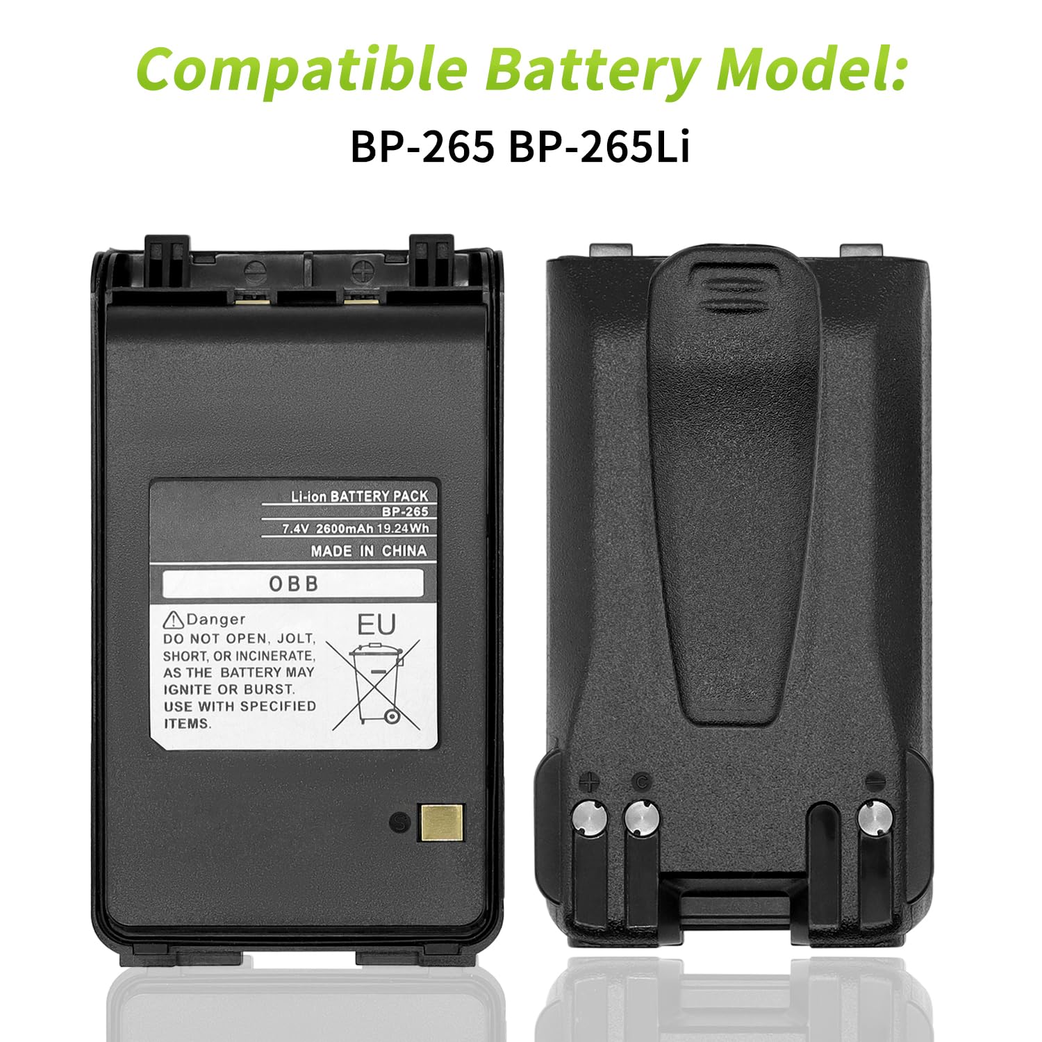 Amazon.com: BP-265 Battery [New Version 2600mAh] for ICOM IC-V80