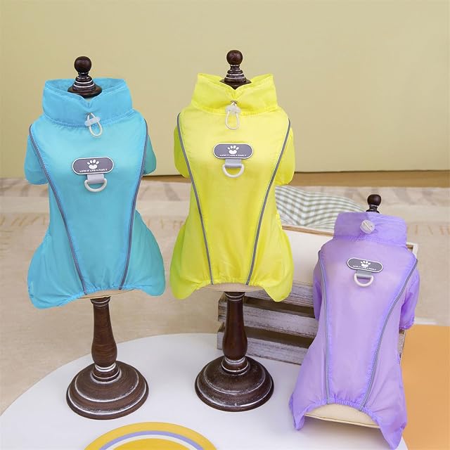 Foto 3 de 8 de Camisa refrescante para perro con protección solar UPF50+ con pierna elástica y rayas reflectantes…