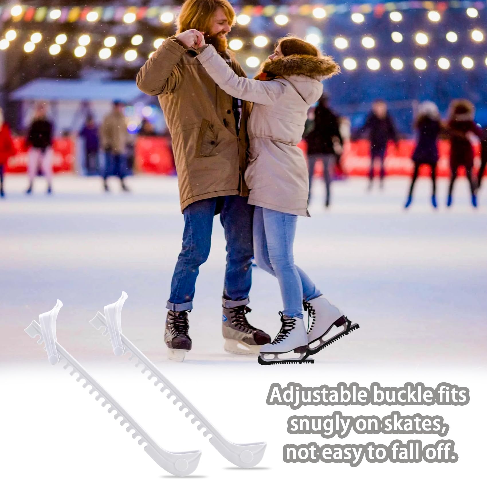2 Pair Ice Skate Guards, Soft Sports Ice Skate Blade Cover Skate Blade Protector For Hockey Skates