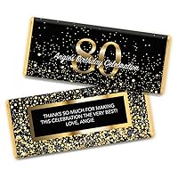 Vista 2 de 36 unidades personalizadas para fiesta de dulces de 80 cumpleaños para invitados (36 unidades) – No requiere montaje