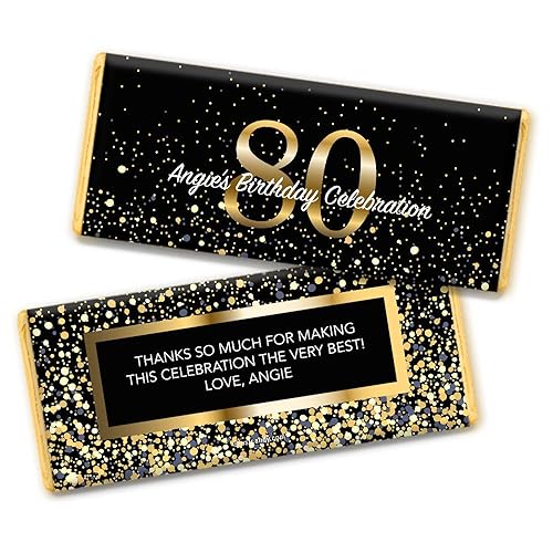 Miniatura 2 de 36 unidades personalizadas para fiesta de dulces de 80 cumpleaños para invitados (36 unidades)  No requiere montaje