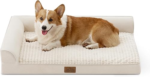 Miniatura 22 de Cama ortopédica para perros extra grande, XXL para perros, espuma en forma de L, parte inferior antideslizante, sofá gigante para mascotas y gatos