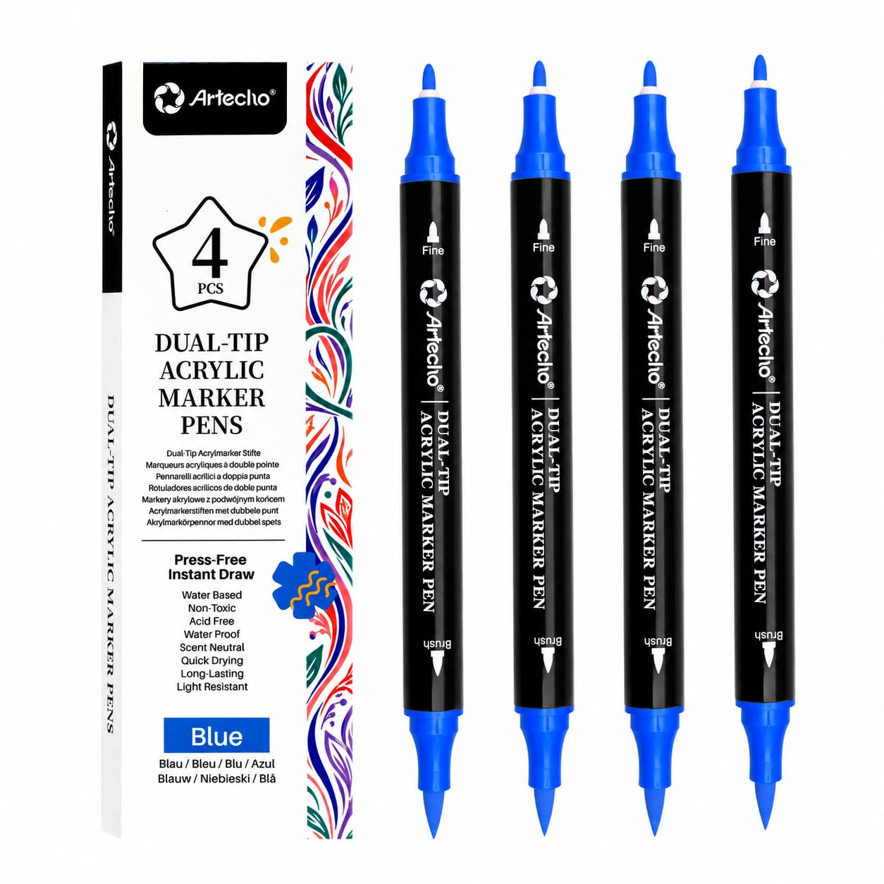 Artecho Acrylic Paint Markers - 72 Colors -9