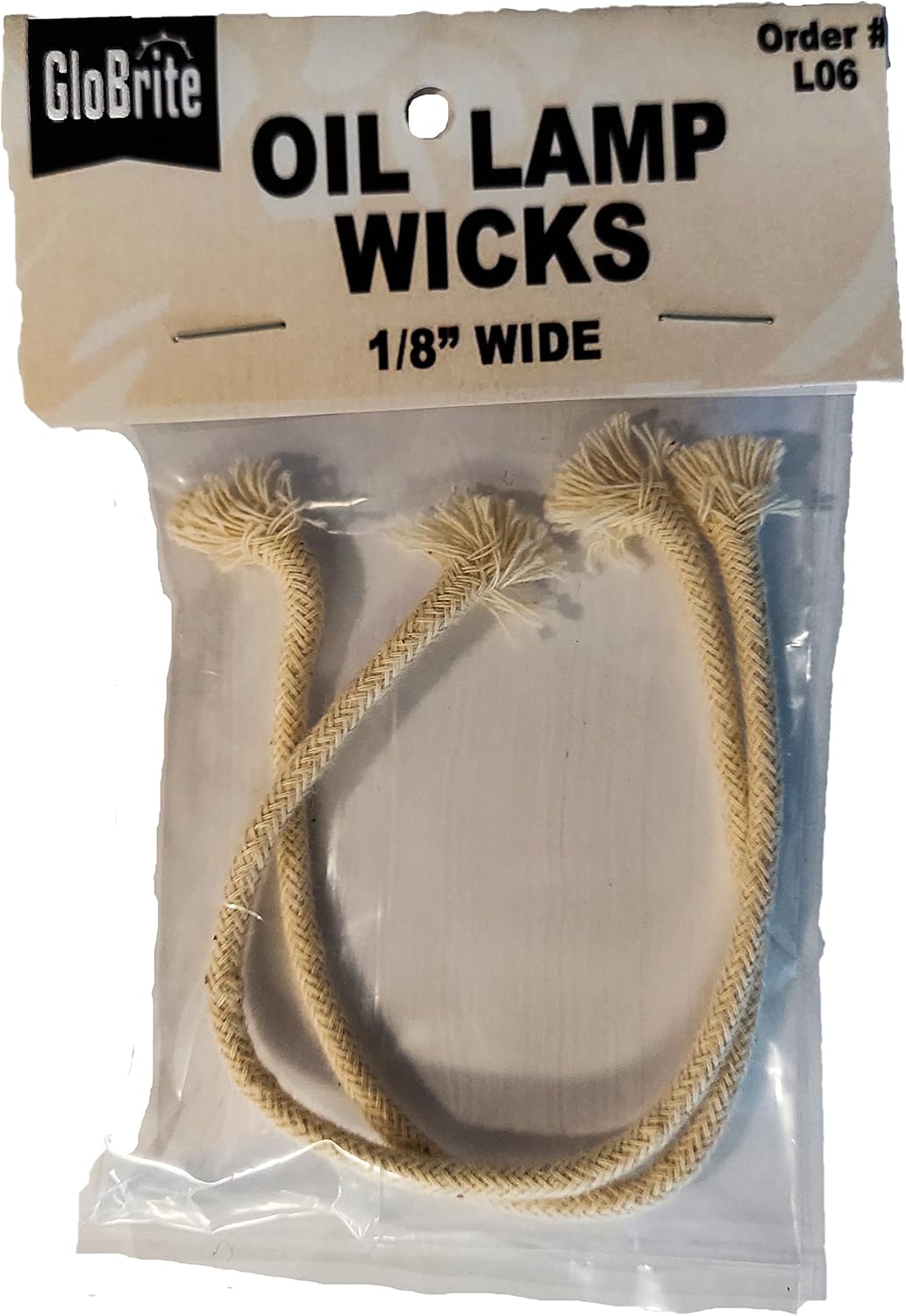Glo Brite by 21st Century L06 Wide Cotton Lamp Wicks, 1/8-Inch, Tan