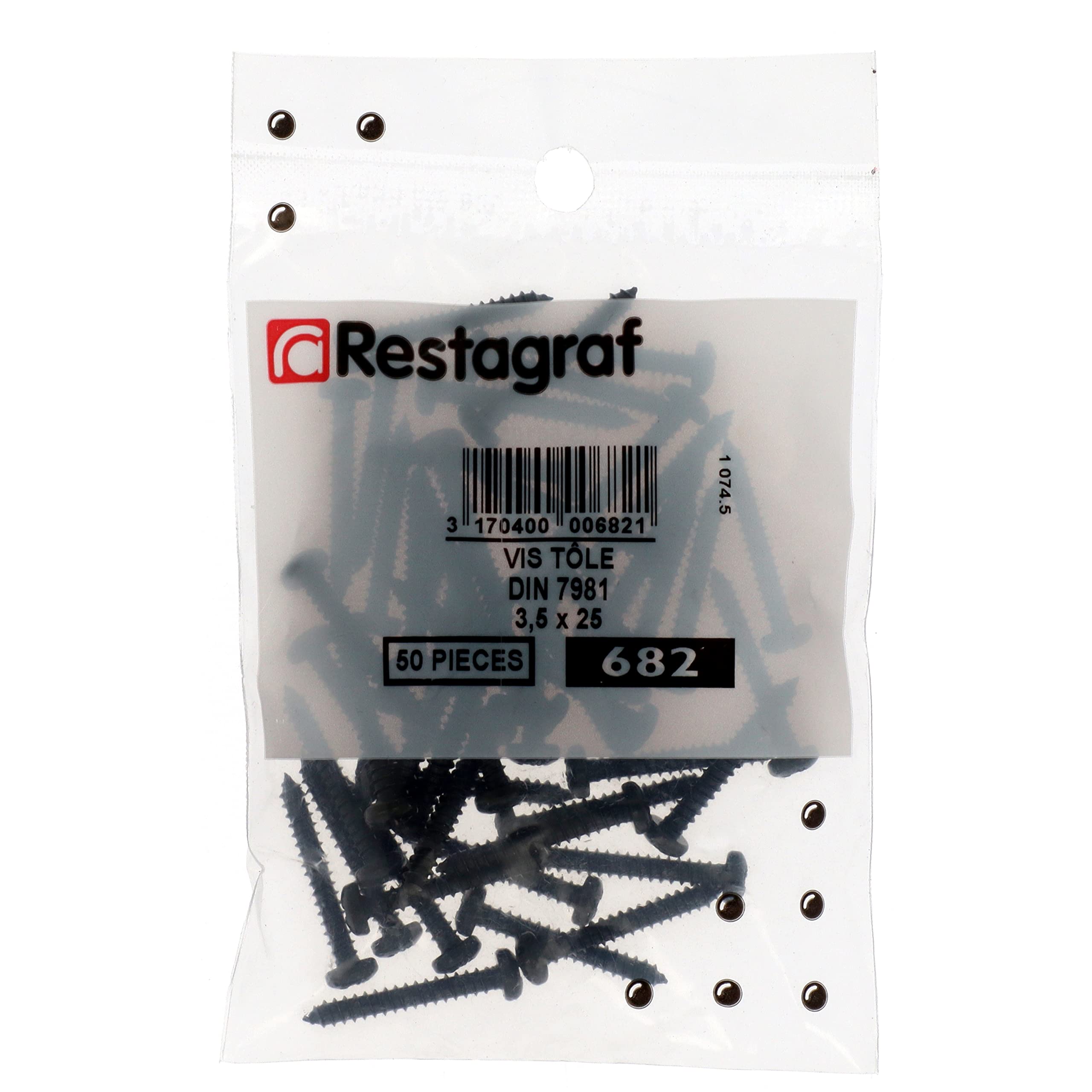 Viti A Lamiera Testa Cilindrica - 3,5x25 Mm, Pozidrive, Zinco Nero, Confezione Da 50 Pezzi - Foto 7