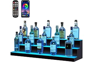 VEVOR LED Lighted Bar Shelf Stand for Liquor Bottle Display