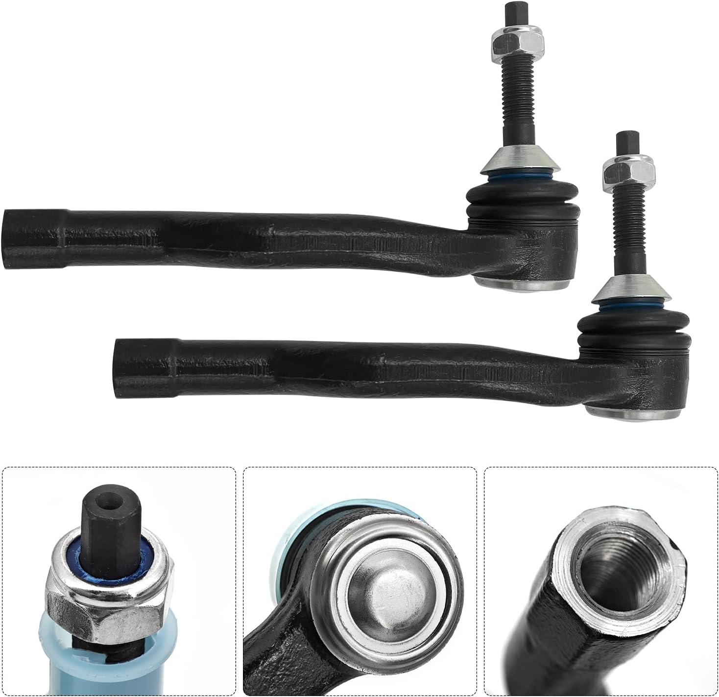 12 Pcs Front Suspension Kit Front Lower Control Arms with Ball Joints Inner Outer Tie Rods Sway Bar Compatible with Ford Fusion 2013-2017
