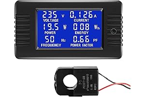CrocSee 220V LCD Display 80-260V Digital Multimeter