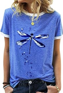 JNIFULI Women's Summer Just Peachy T-Shirt Short Sleeve Cute Fruits Graphic Tees Causal Tops