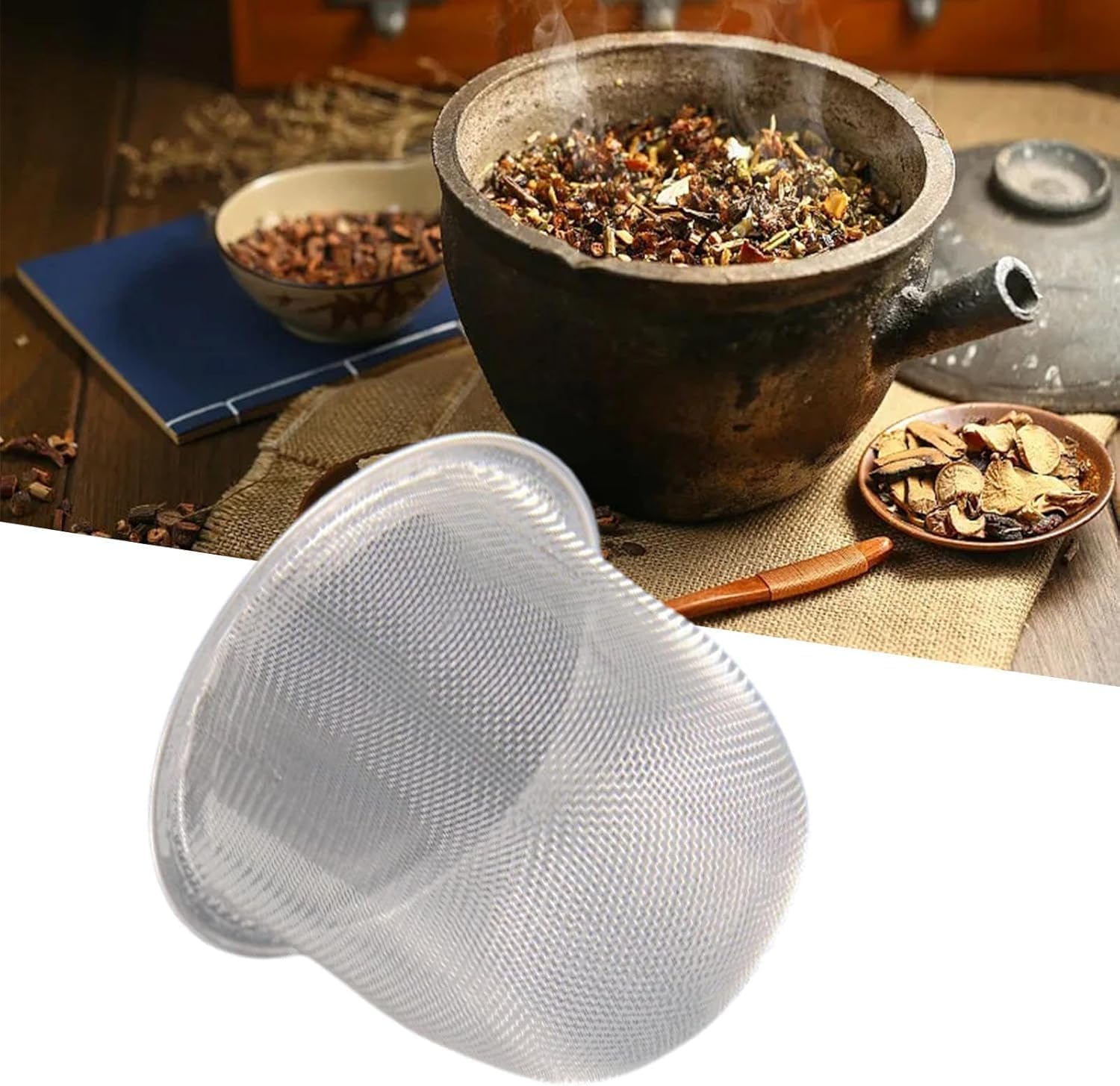 Silver 6cm Reusable Stainless Steel Tea Infuser Mesh Strainer, Metal Teapot Replacement Mesh Strainer Insert, Tea Steeper Basket Filter for Teapot, Mug, Cup
