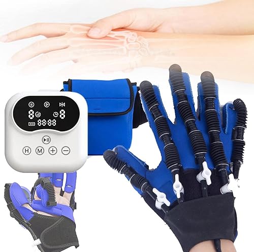 Miniatura 49 de Guante de robot para entrenamiento de mano de rehabilitación fortalecedor de mano Ortesis de dedo para accidente cerebrovascular hemiplejia izquierda