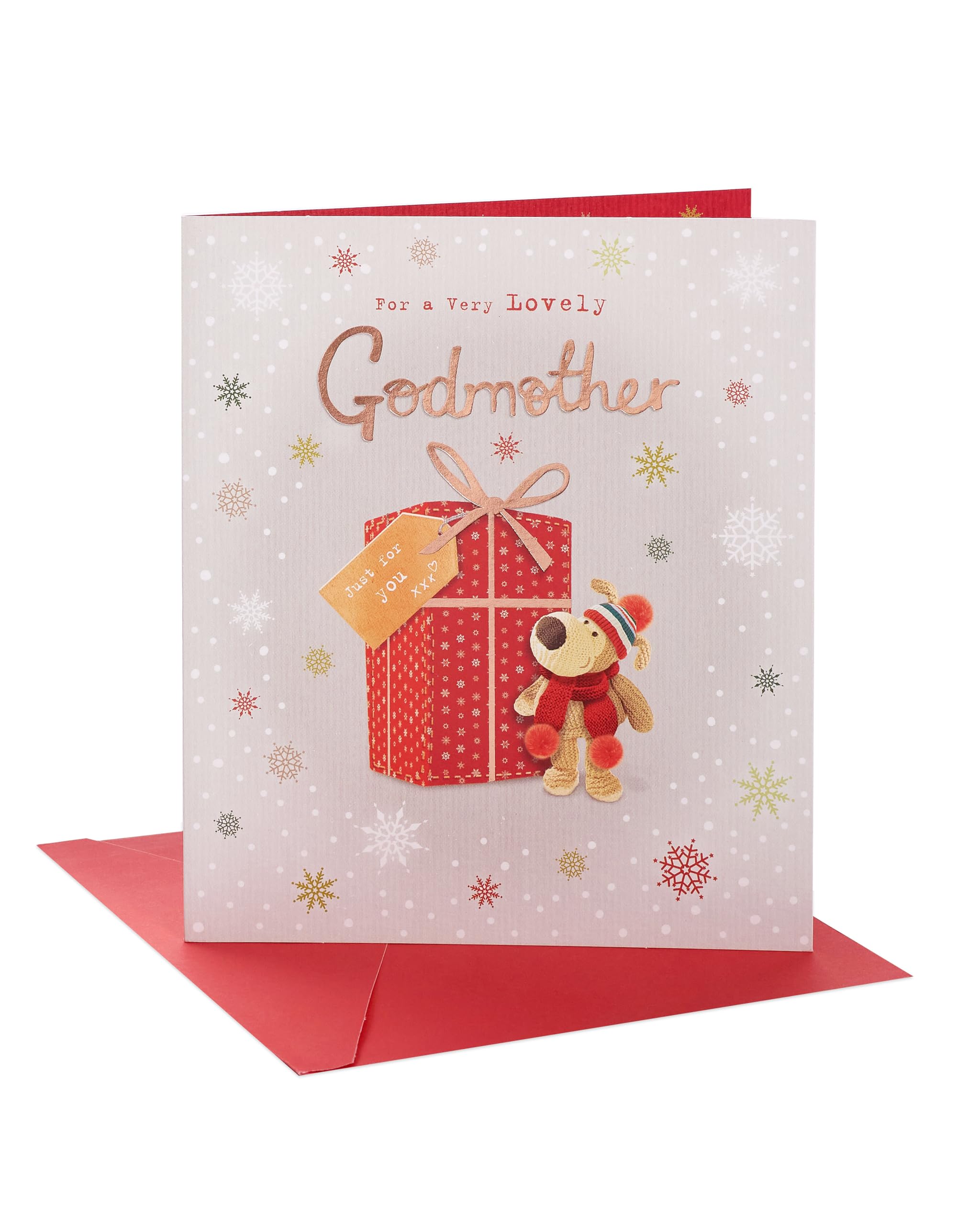 Boofle For A Lovely Godmother With Love Christmas Greeting Card Cute Xmas Cards