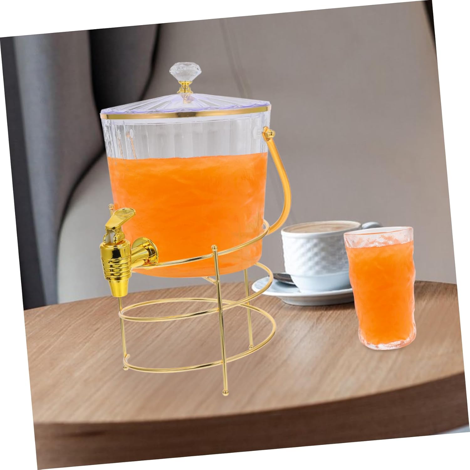 Luxshiny 1set Versatile Beverage Dispenser Spigot and Lid Cold Drink Container for Parties Stylish Cold Water Pitcher for Beer Fruit Tea and More for Events and Gatherings