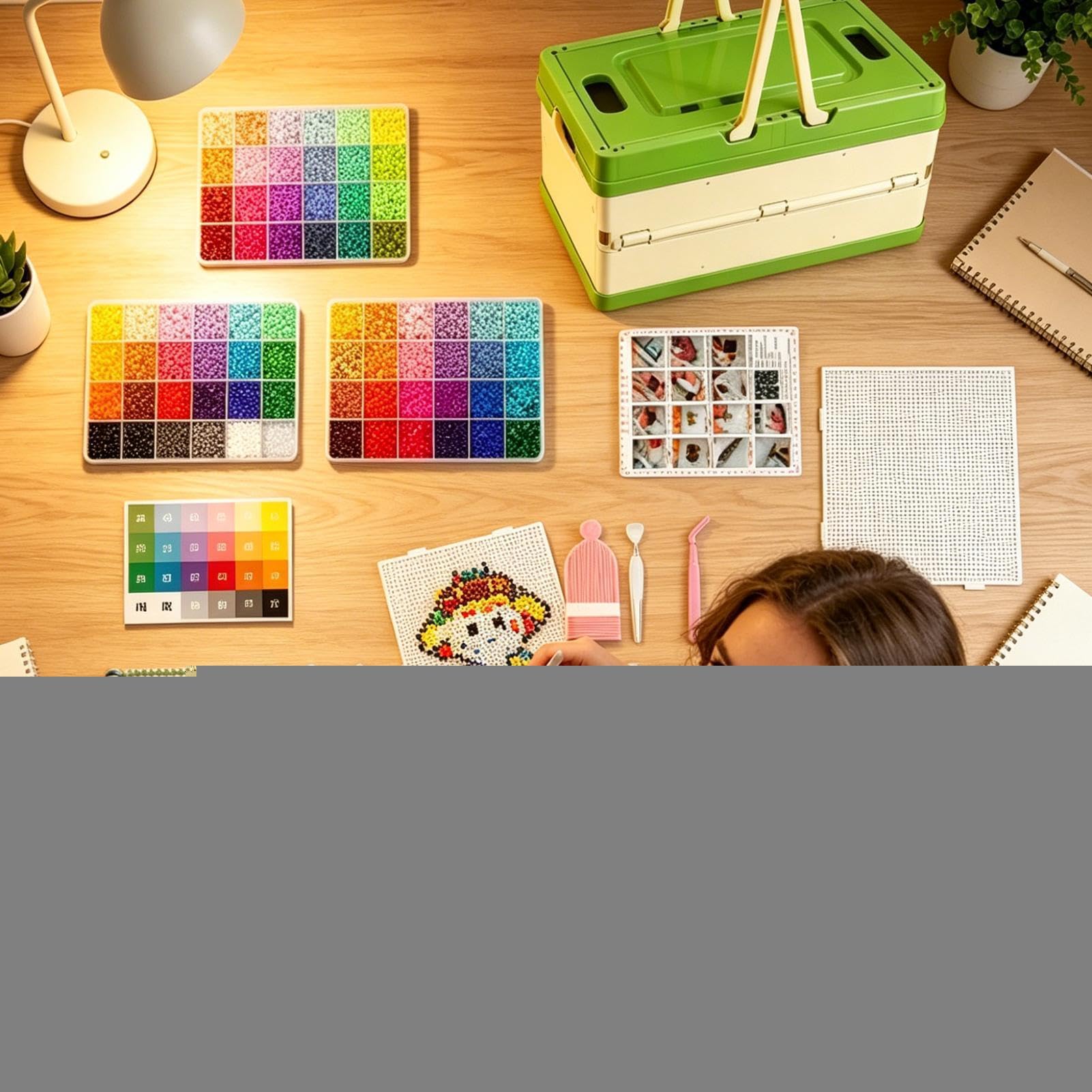 Generisch Bügelperlen-Set Kunst-Dekorationsbastelbedarf, Bastelzubehör