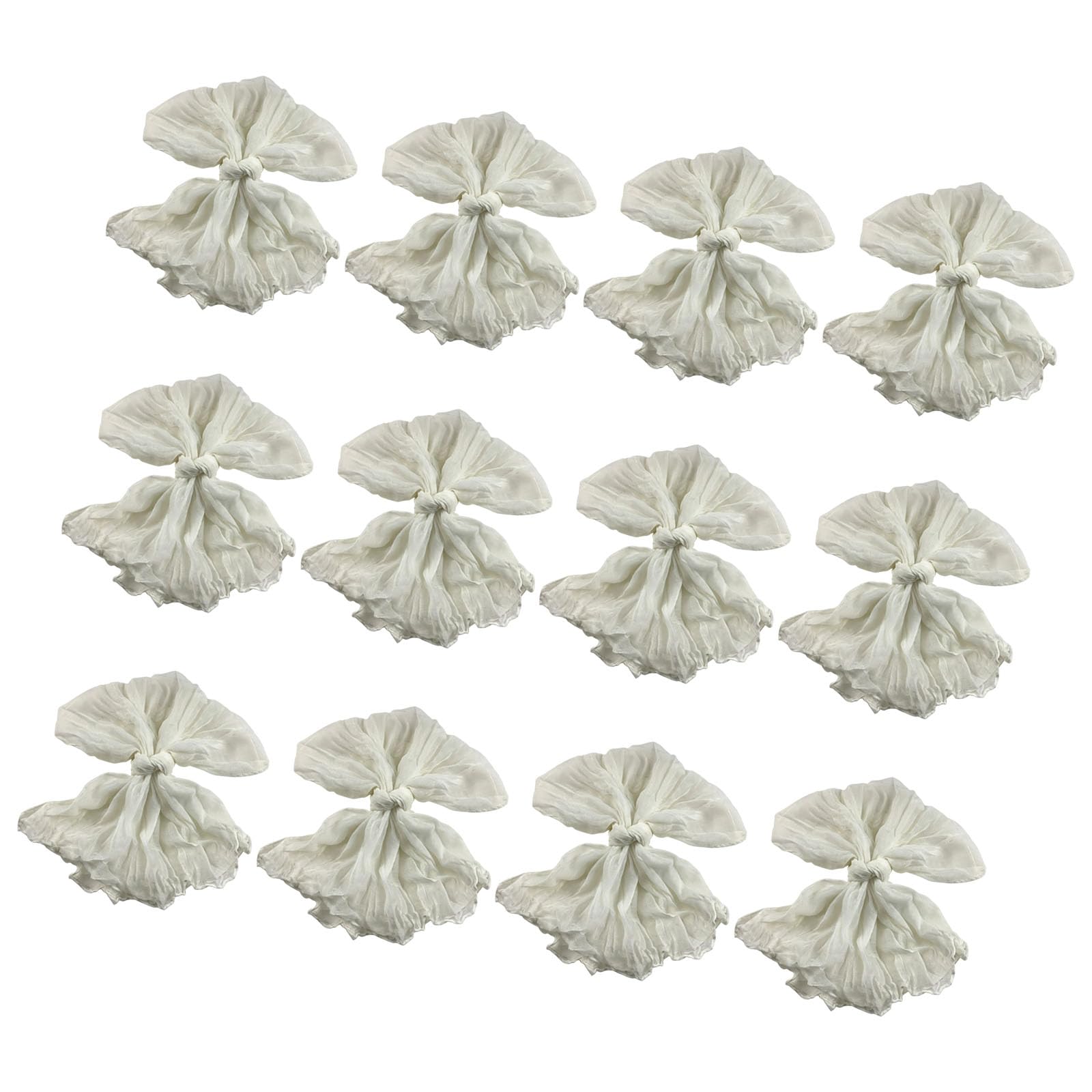 Elnwnnkc Of 12 Bohemians Styles Chiffons Gauze Napkins Polyester Fiber Portable and Breathable for Dining Table Decoration Decorative Party Napkins