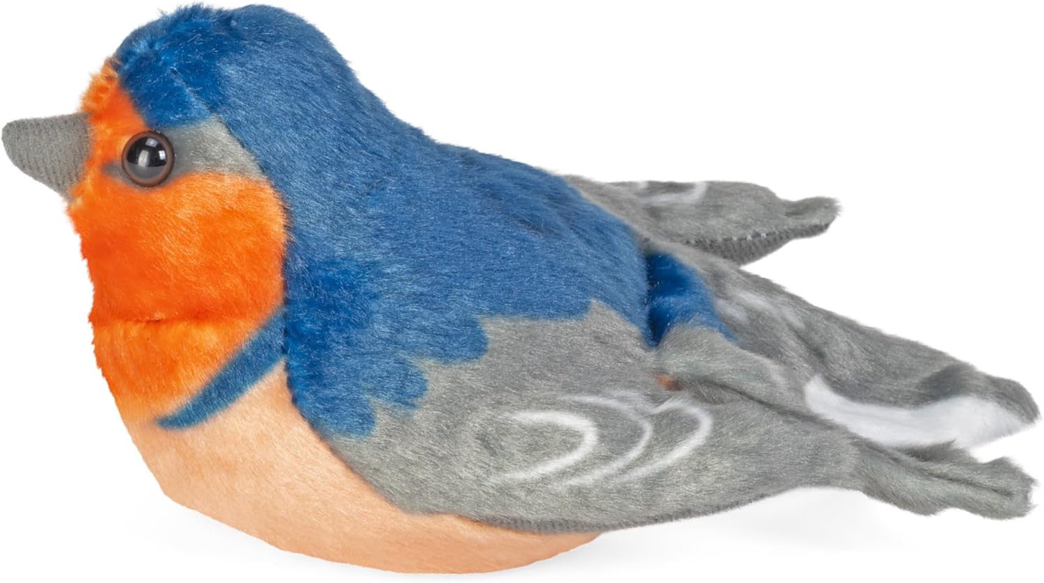 Wild Republic Audubon Birds Barn Swallow Plush with Authentic Bird Sound, Stuffed Animal, Bird Toys for Kids and Birders