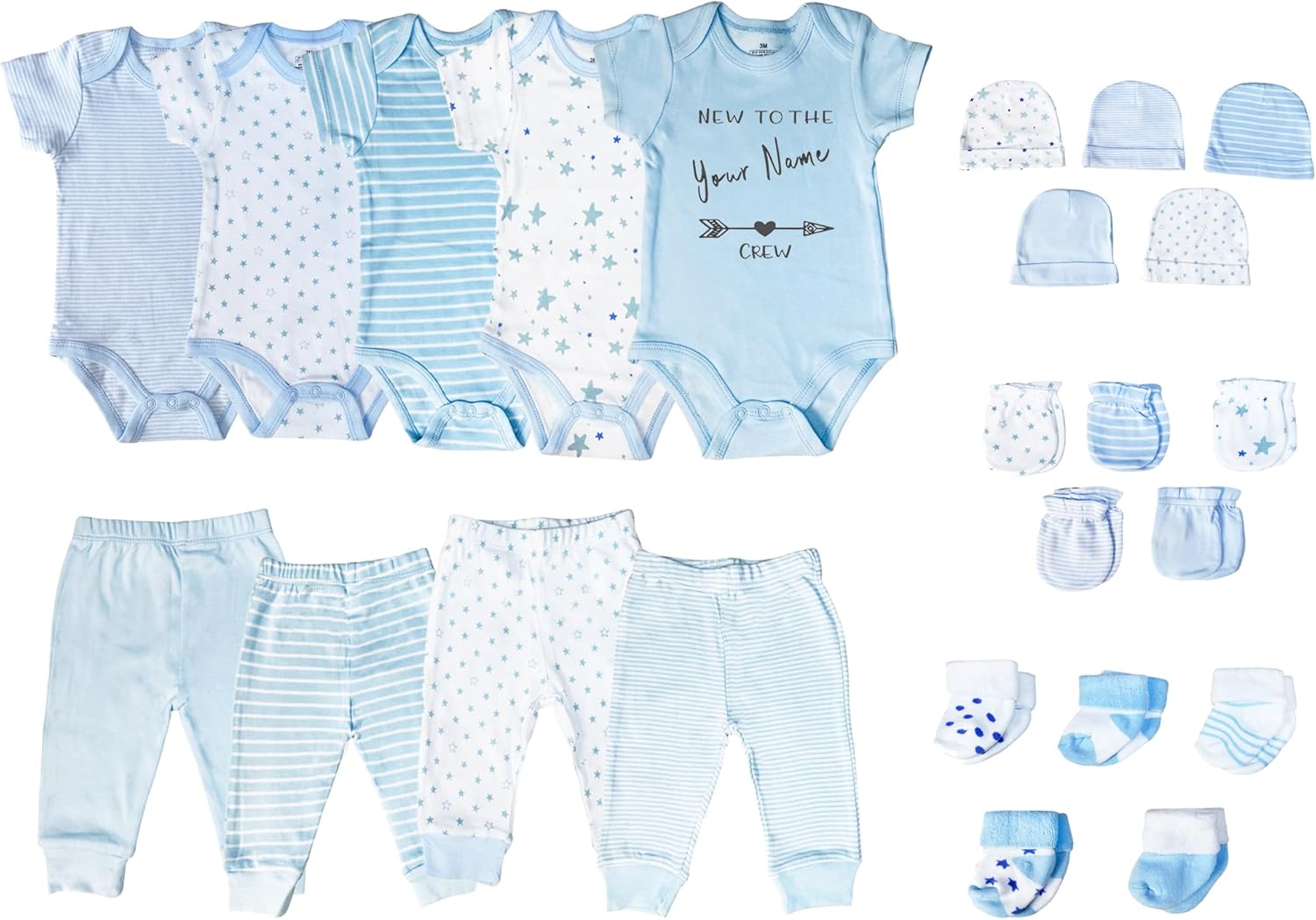 Fairy Godmother Clothes & Accessories Newborn to 3 Months Baby 24 Pc Customized Layette Gift Set