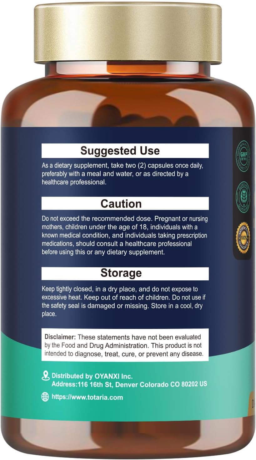 25-in-1 Magnesium Complex with Methylated B Complex Magnesium Glycinate Citrate Malate Taurate Gluconate Aspartate Carbonate D3 K2, Magnesium Supplement for Relaxation Energy & Nerve, 120 Vegan Caps - Image 8