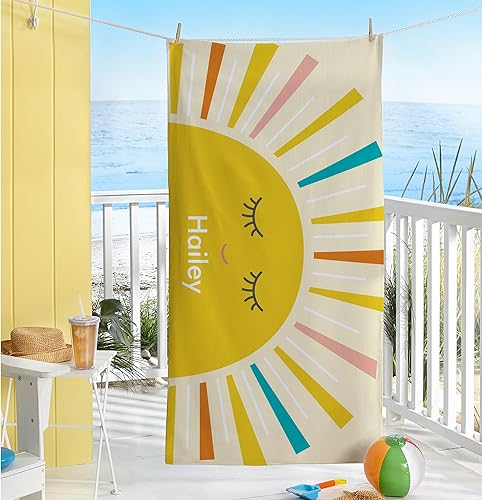 Miniatura 2 de Let's Make Memories Toalla de playa personalizada Toalla para piscina, vacaciones, vacaciones de primavera, campamento crucero, 30 pulgadas de