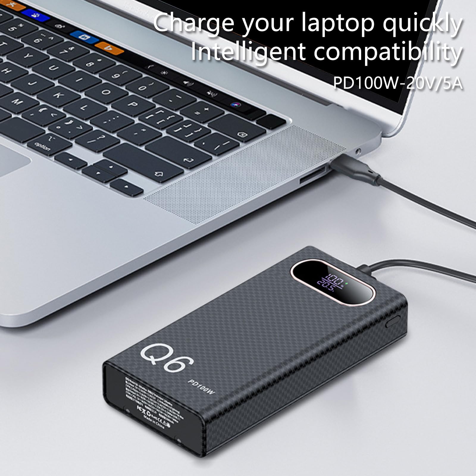 QMQJIA Battery Pack Case with PD100 Fast Charging Capability for 6pc 21700 Battery Holder Enhances Power Supply Outer Shell