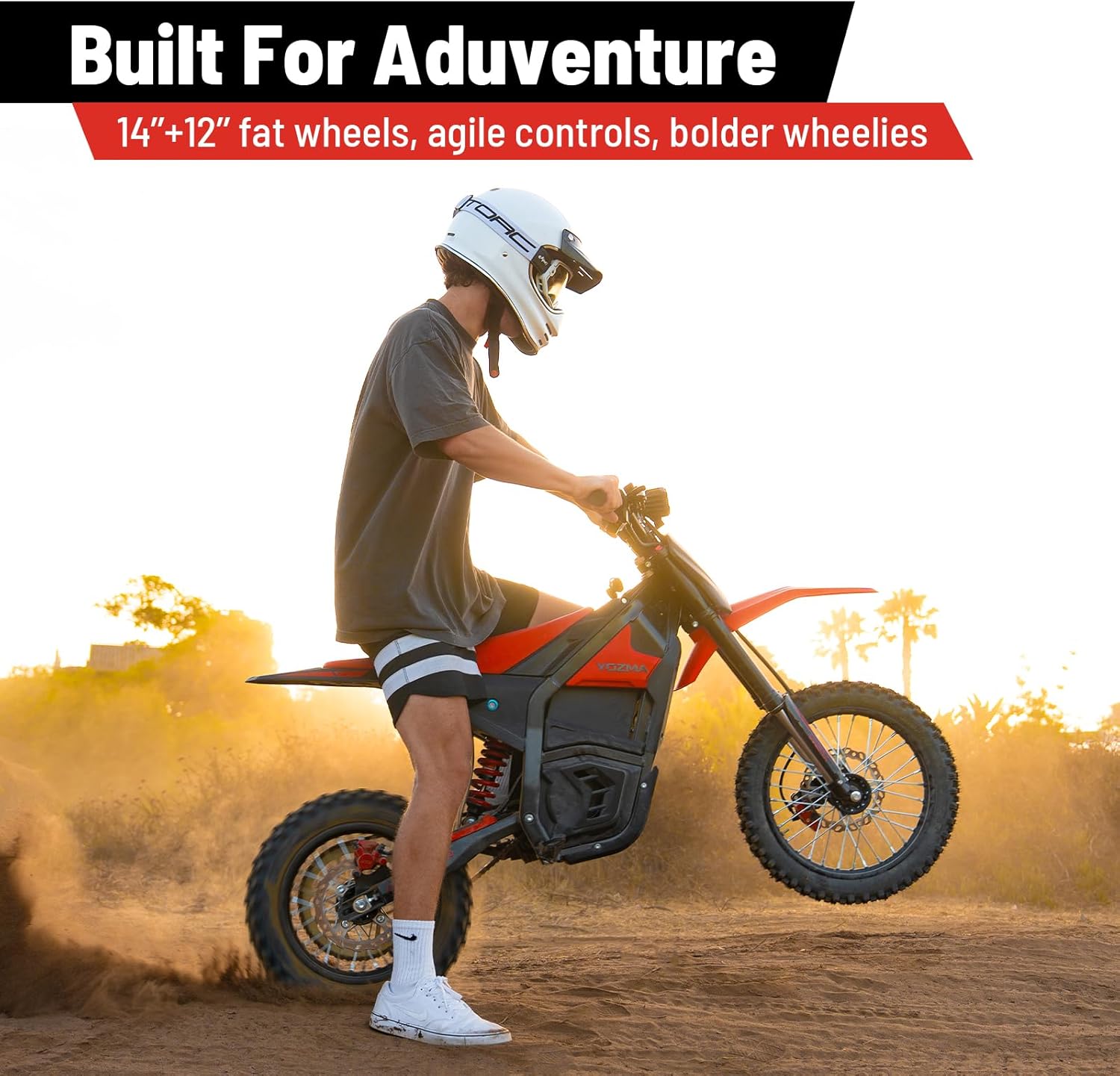 IN10 Electric Mini Dirt Bike for Teens Adults, 14/12 Fat Tire 2600W Electric-Motorcycle with 48V 23AH Battery Ebike 40MPH Hydraulic Brakes Mountain Off-Road EBike, Fit Age 13+ IN10 Electric Mini Dirt Bike for Teens Adults, 14/12 Fat Tire 2600W Electric-Motorcycle with 48V 23AH Battery Ebike 40MPH Hydraulic Brakes Mountain Off-Road EBike, Fit Age 13+