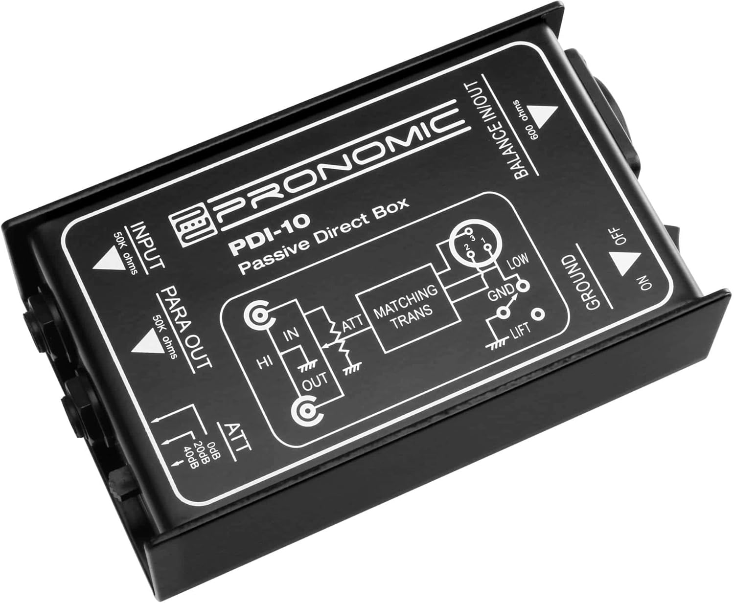 Pronomic PDI10 passive DIBox (unsymmetrisch symmetrisch, Klinke