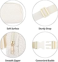 Vista 76 de Riñonera cruzada para mujeres y hombres, bolsa para cinturón para senderismo con correa ajustable, riñonera para correr, entrenamiento, deportes