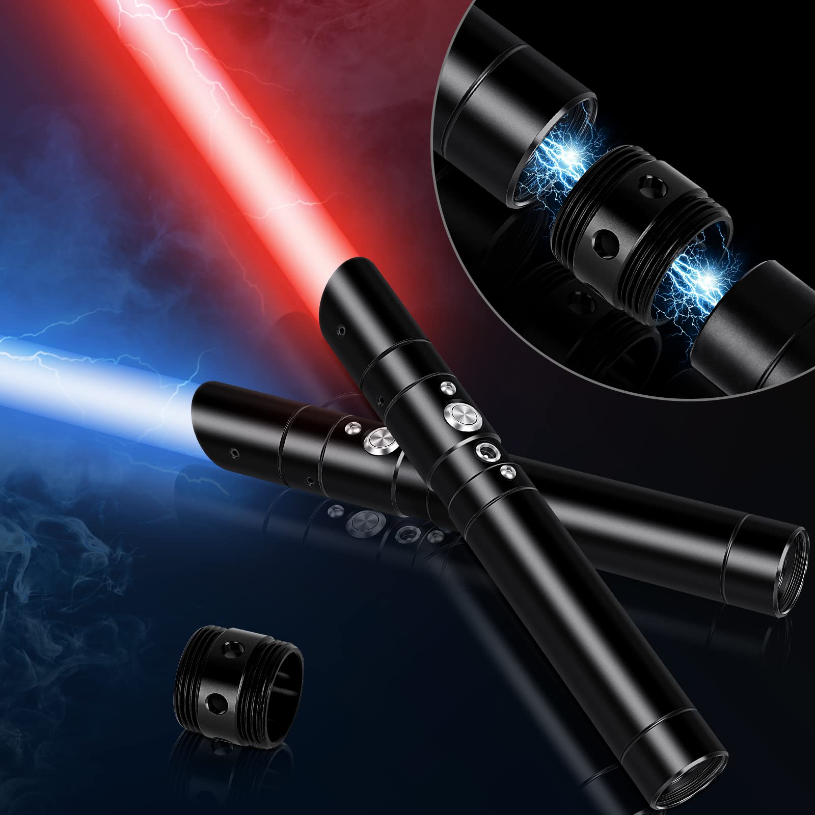 Buy 2 Pack Light Saber Rechargeable 7 RGB Colors, miunruar Lightsaber