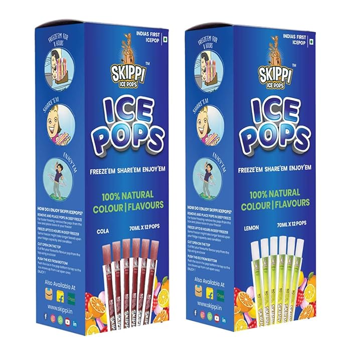 Buy Skippi Icepops 100 Natural Freezer Pops, Juice Bars, Ice Pops