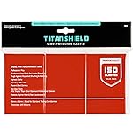 TitanShield Premium Card Sleeves | Compatible with Pokemon, One Piece, Lorcana, Flesh & Blood, & Magic The Gathering MTG | (150 Sleeves - Standard) (1, Red, Standard | 66x91mm)