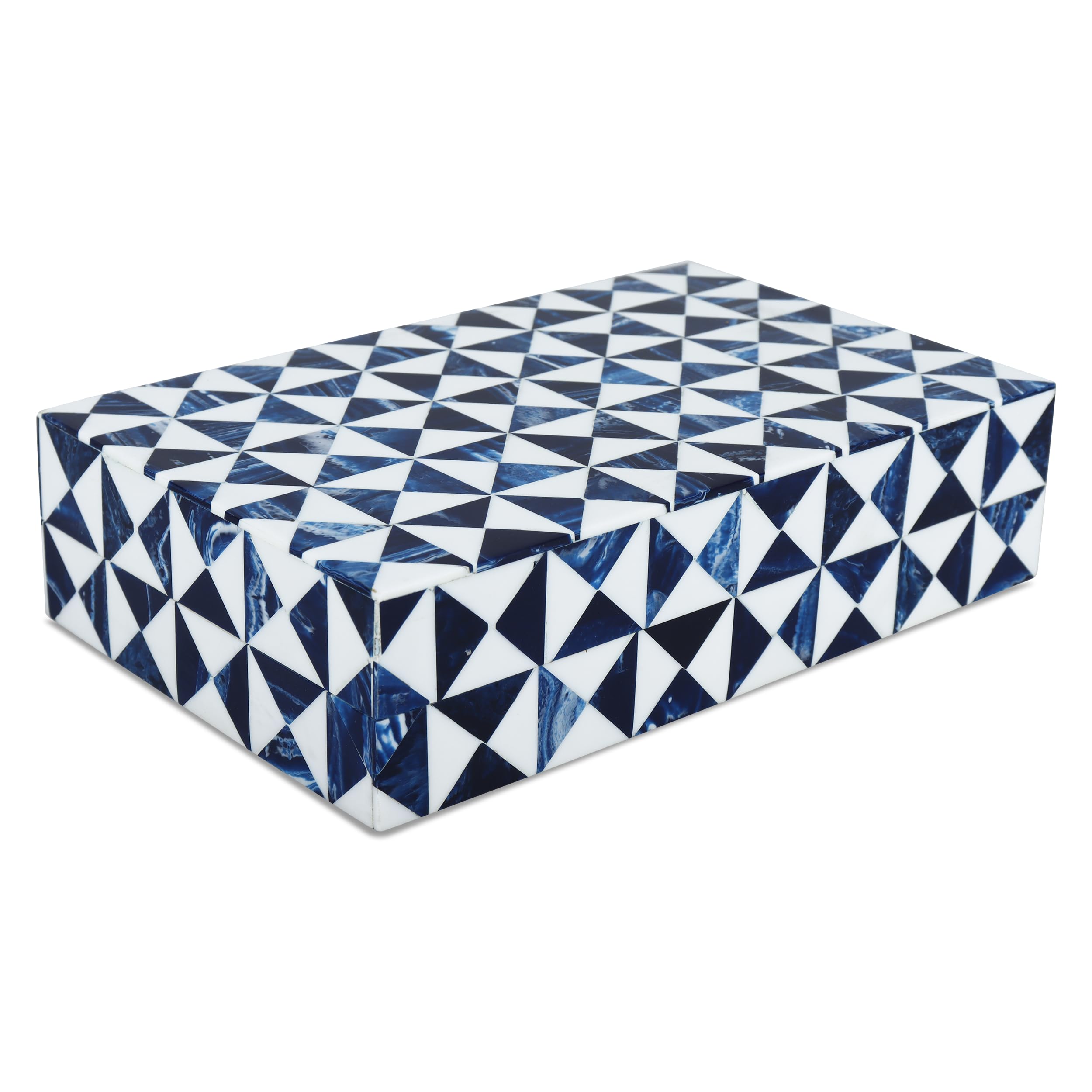 Boîtes de rangement en marqueterie pour organiser votre table basse de salon