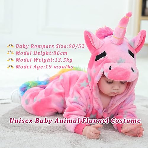 Miniatura 104 de TONWHAR Baby Boy's Girl's Animal Bodysuit Infant And Toddler's Romper Jumpsuit Halloween Costume Partywear Mono marrón