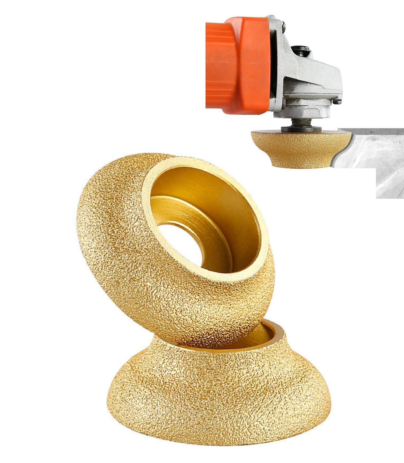 Diamond Grinding Wheel, 20mm Duckbill Edge, Vacuum Brazed, Wet Grinding Tool for Angle Grinder, Marble and Granite Polishing-image-17