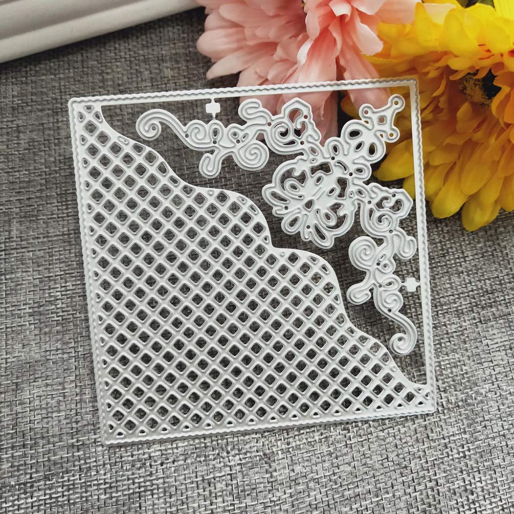 GLOBLELAND 3Pcs Raster Achtergrond Snijden Matrijzen Metalen GLOBLELAND 3Pcs Raster Achtergrond Snijden Matrijzen Metalen