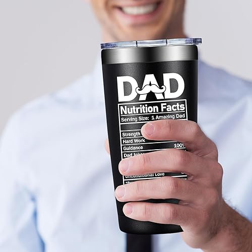 Miniatura 4 de Grifarny Regalos para papá Regalo de Navidad para papás de parte de hija, hijo Regalos del día del padre para papás Vaso de 20 onzas