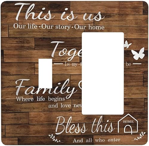 Miniatura 27 de Cubiertas Decorativas para Interruptor de Luz de Palanca Triple Retro Rojo Pulpo Monstruo Ola Marina Azul de 3 Segmentos Cubiertas de Placa de Pared