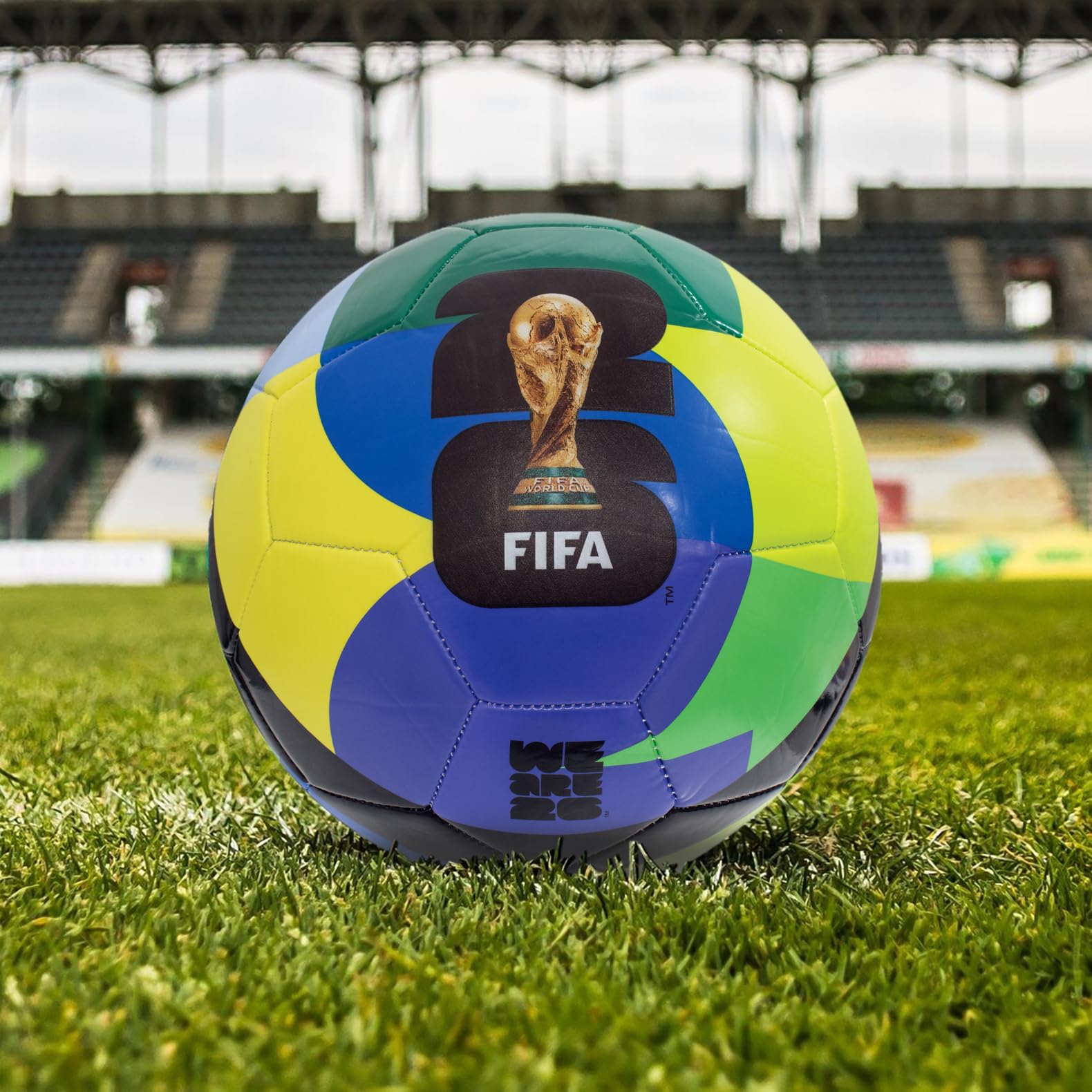 Hy-Pro Officially Licensed FWC26 Size 5 Football - Training Ball with Trophy Design & Host Nations Graphics, Football Gifts for Boys - FIFA World Cup 2026 Design — view 6