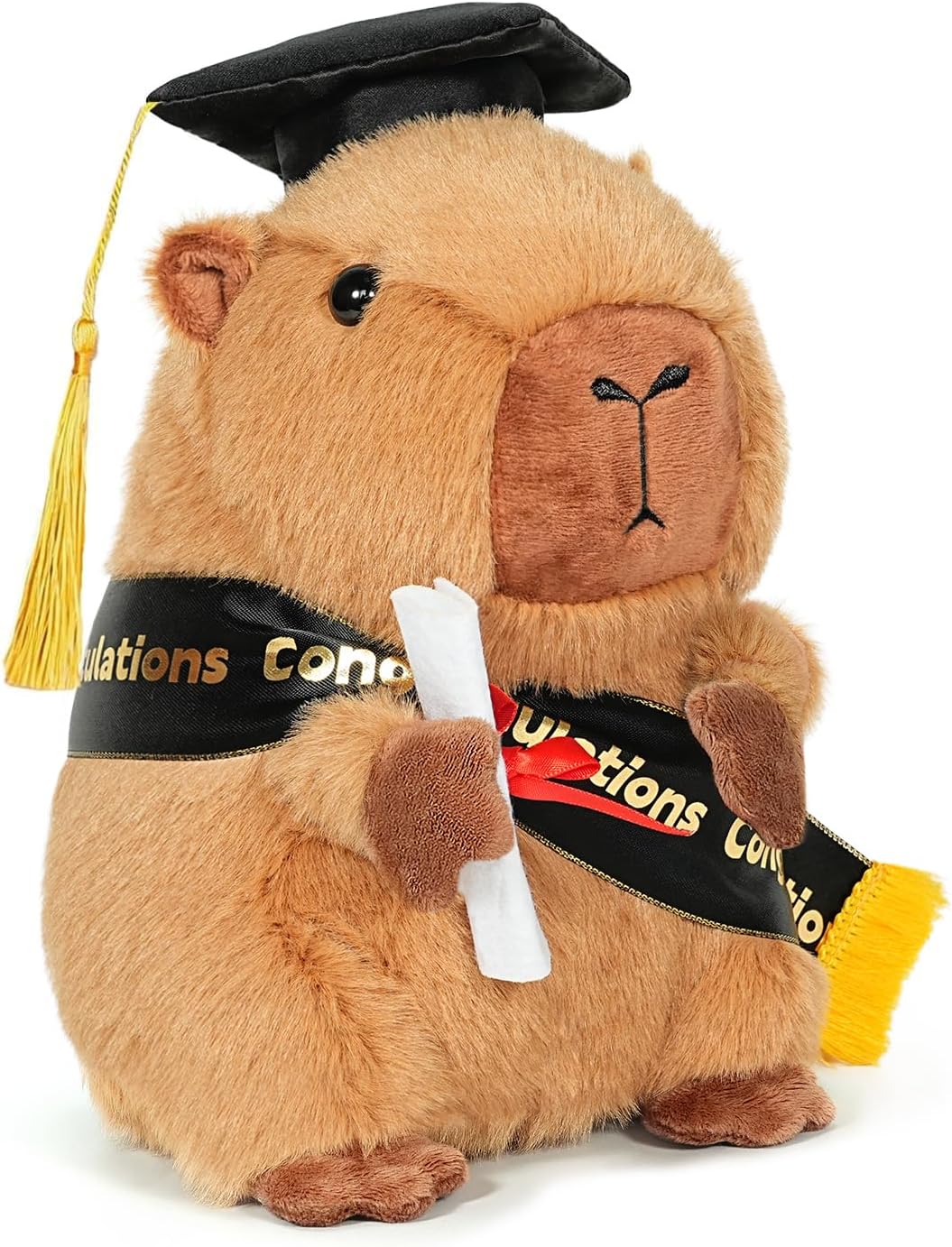Graduation Decorations 2026 Capybara Plush，9.05 Inch Class of 2026 Graduation Plush Capybara Stuffed Animal,Cute Graduation Gifts for Kindergarten, High School, and College Graduates(capybara)