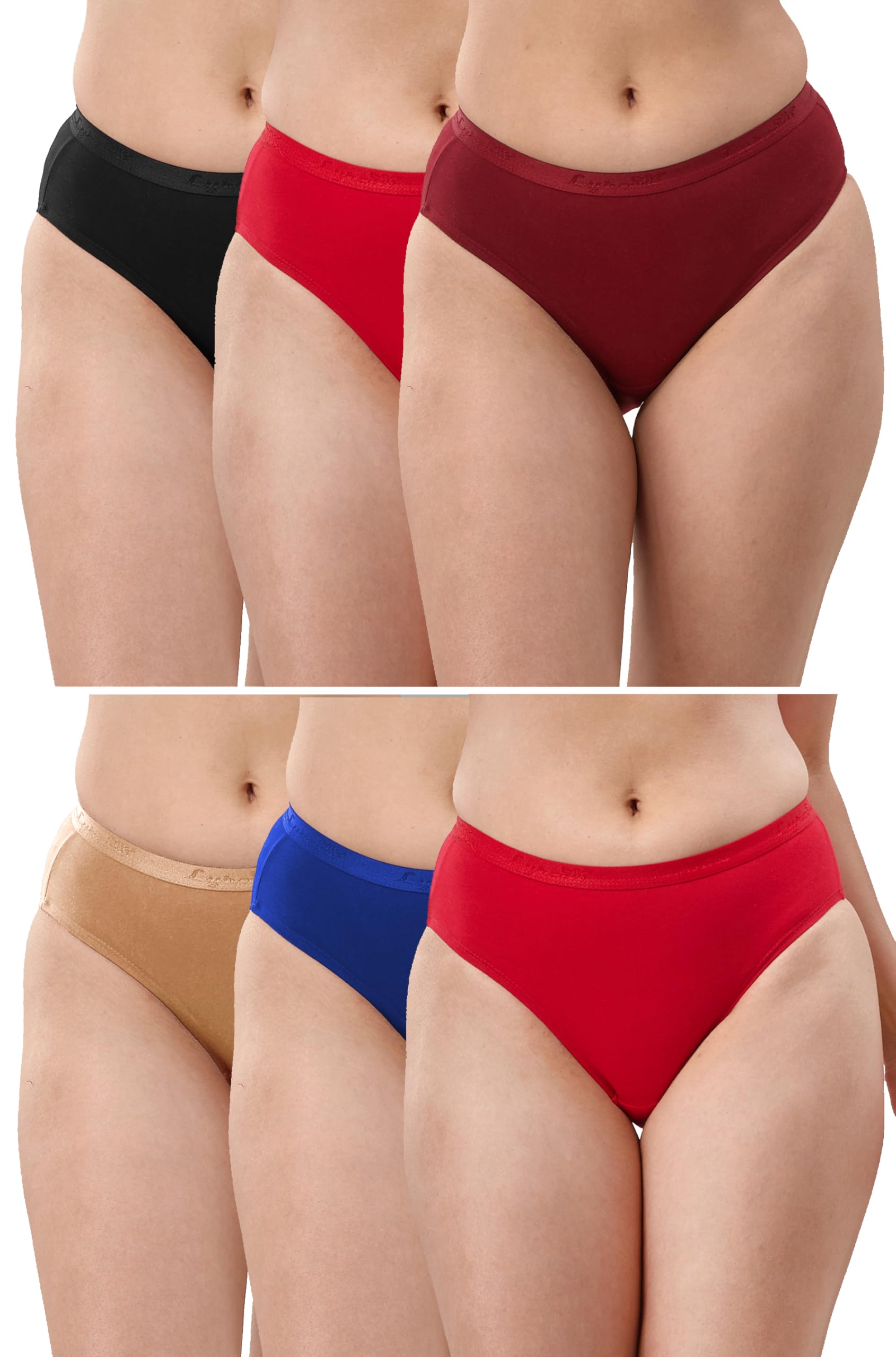Women's Premium Cotton Hipster Panty | Assorted | Pack of 6-image-27
