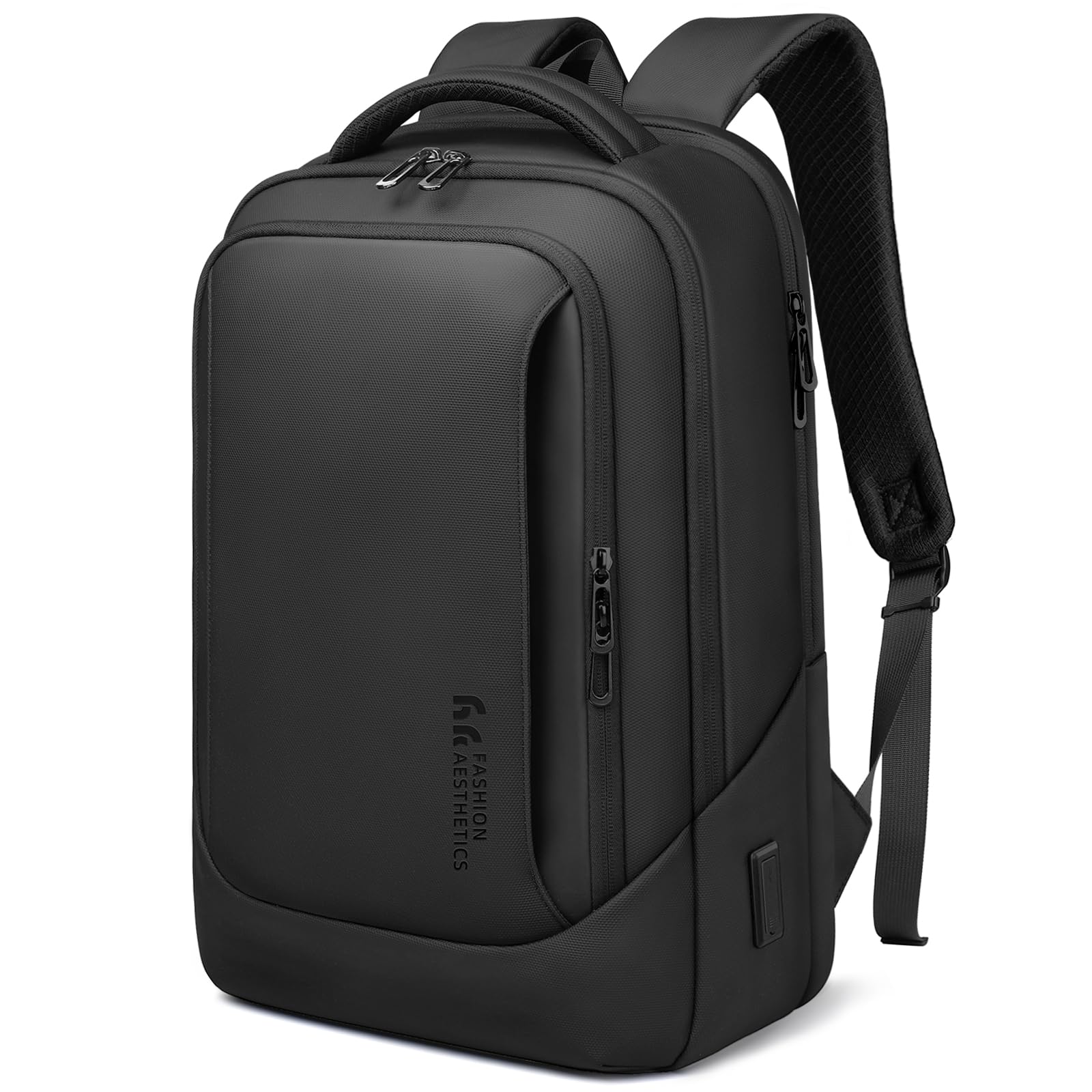 Plecak biznesowy na laptopa, męski, z kieszenią na laptopa z przyłączem USB do ładowania, zabezpieczenie przed kradzieżą, bagaż podręczny, plecak dzienny, odporna na wodę, wielofunkcyjny