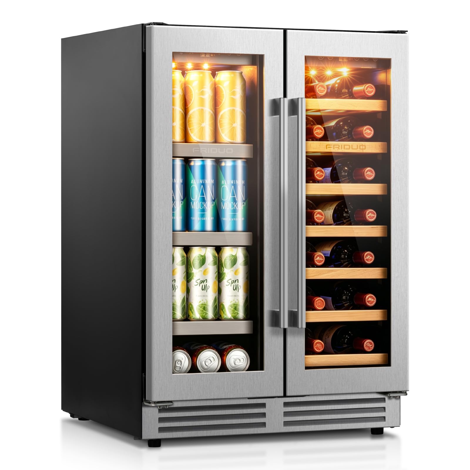 Friduo FR120 Wine Cooler Stainless Steel