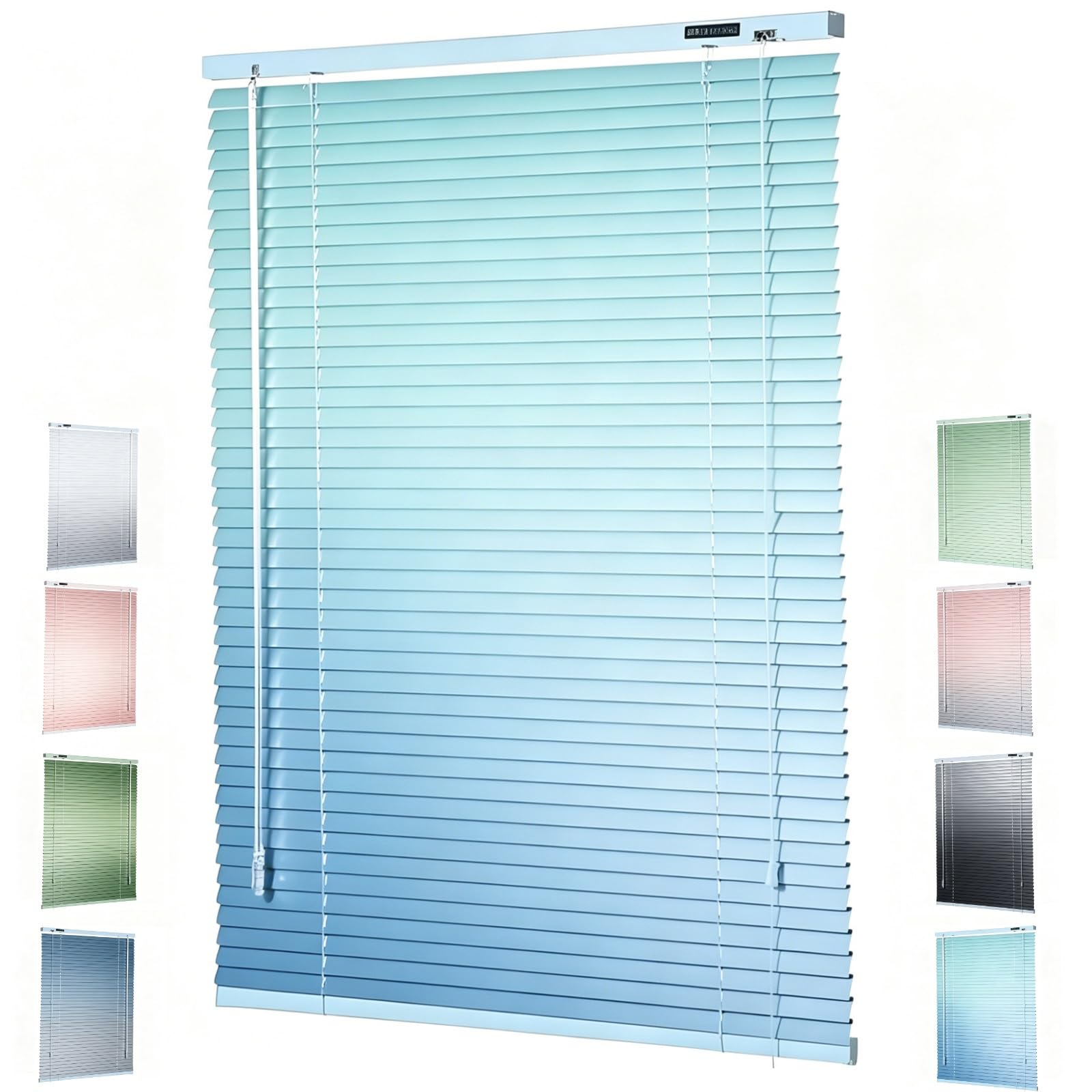 Persianas venecianas aluminio azul 65x160cm: transforma la luz de tu baño y estancias