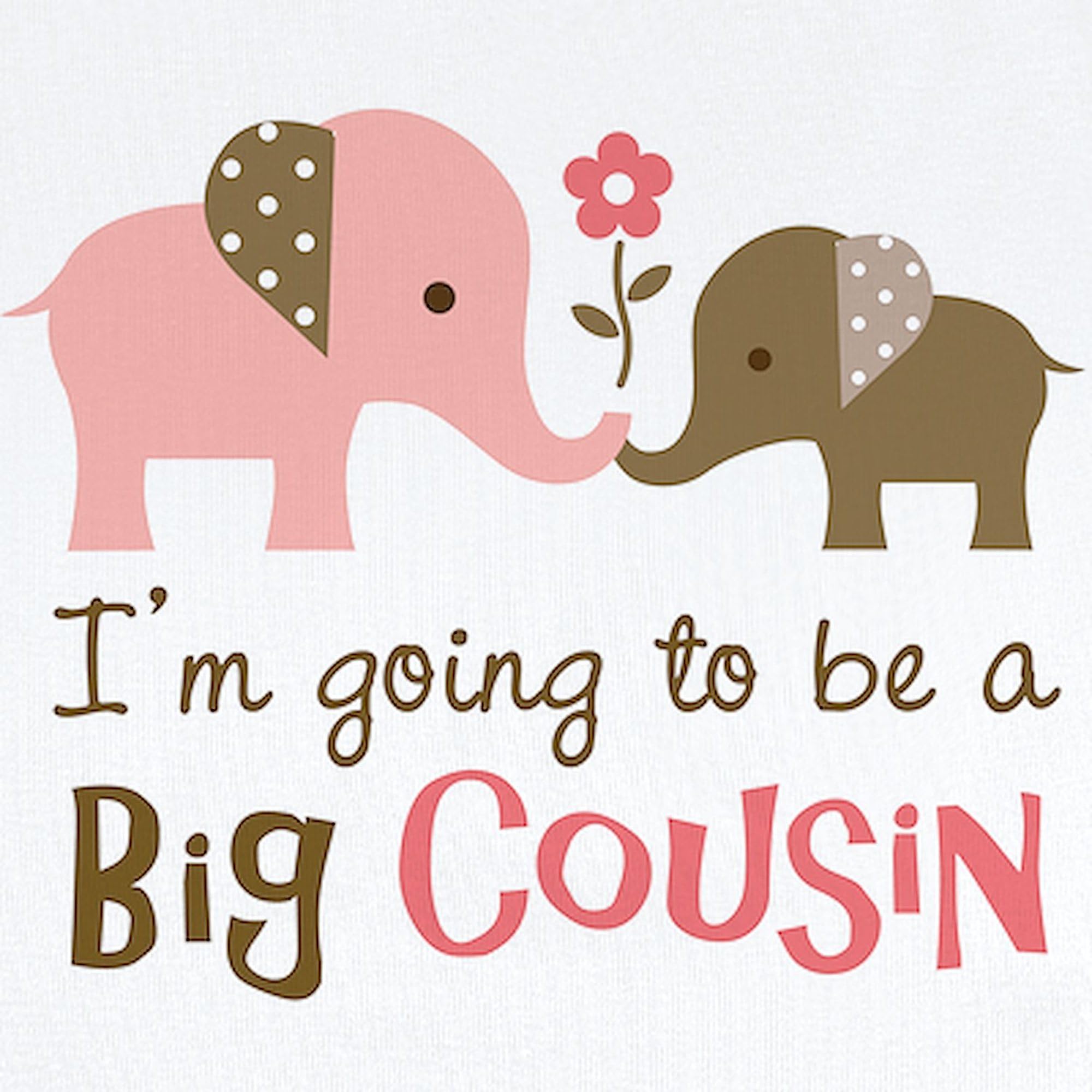 CafePress Big Cousin Elephant Infant Bodysuit Cute Infant Bodysuit Baby Romper