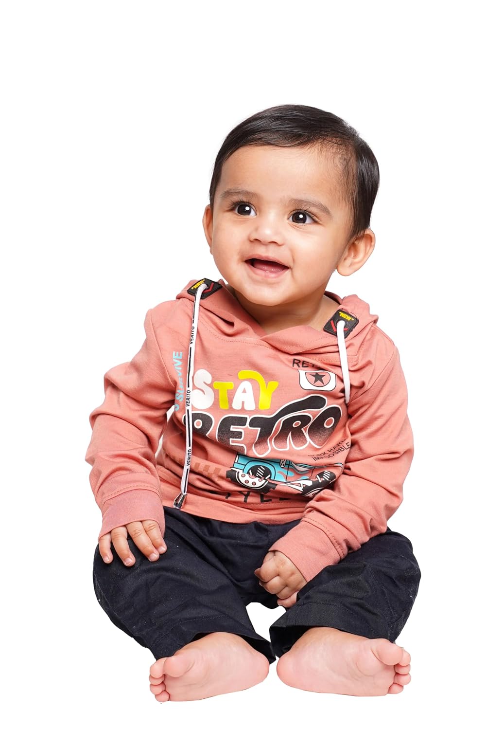 CocoBelle NYC Baby Boys Long Sleeve Hood Neck T-Shirt Printed (6months-12months) Multicolour - Review, Price and Buying Guide