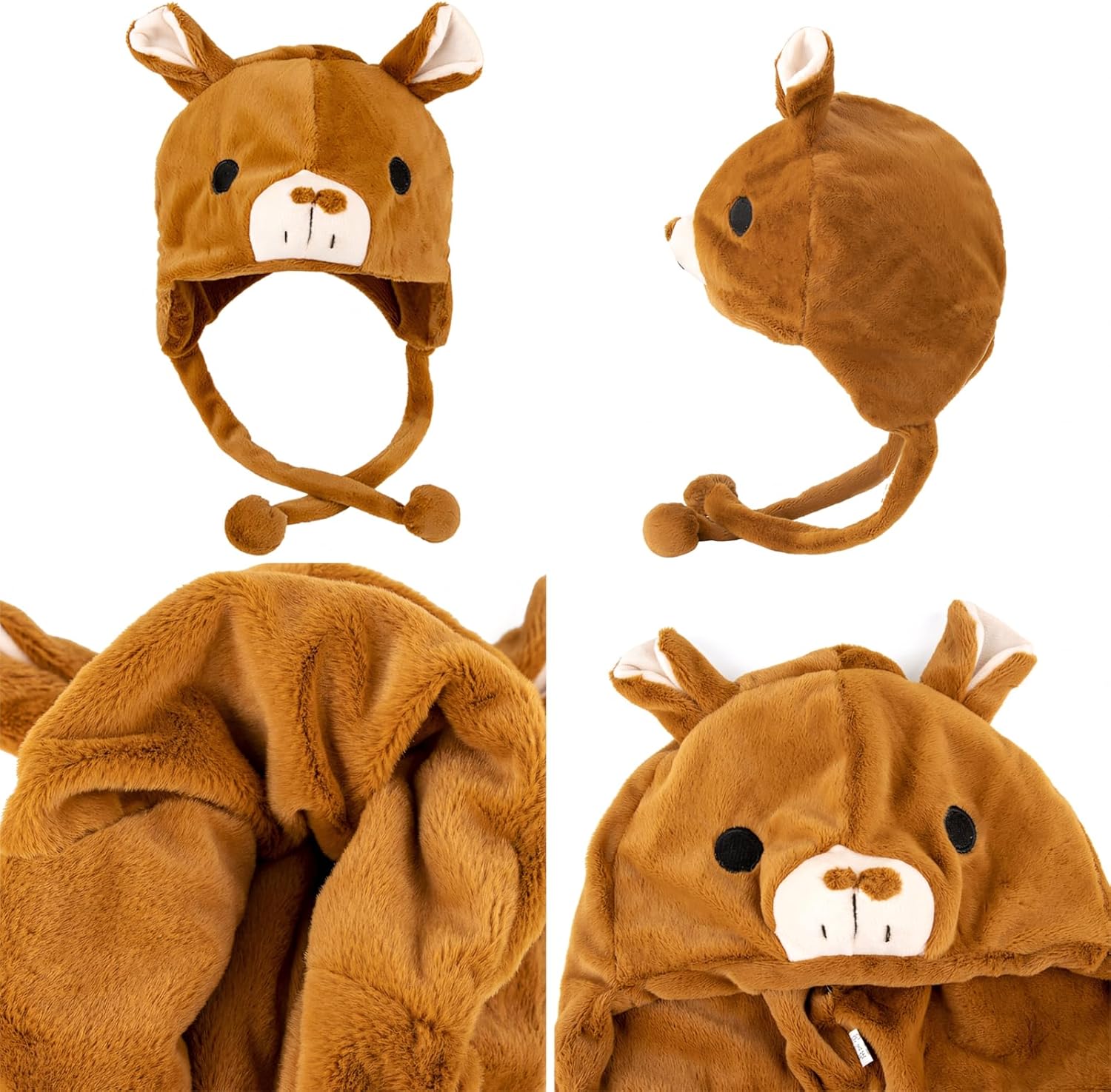 Amazon.com: TopTie Animal Cosplay Hat With Ear Flap Animal Hood